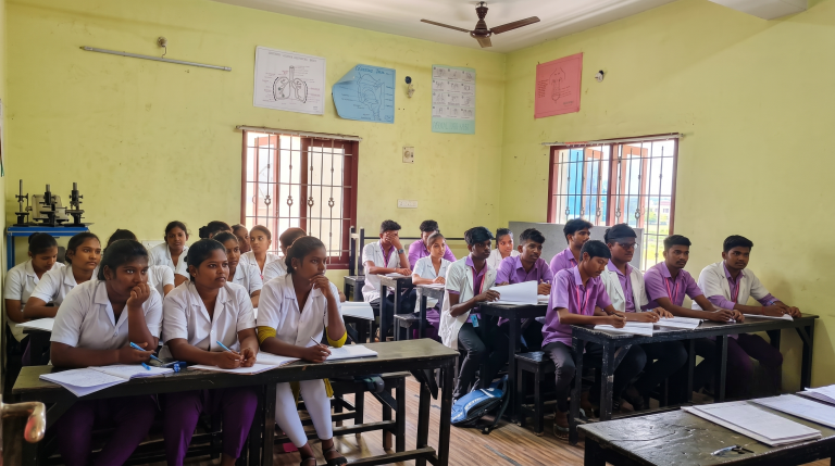 Students at Millennium Institute Pondicherry